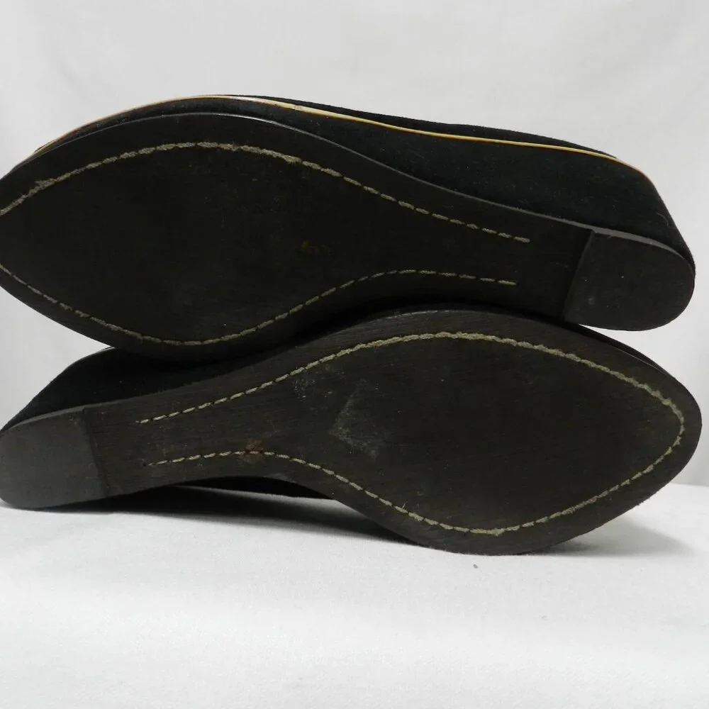 Pilcro & The Letterpress Anthropologie Suede platform wedge heels Size Sz 7